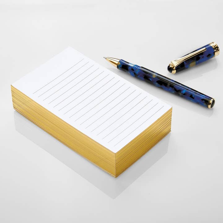 Levenger - Wholesale Stationery/Notecard Set - Luxe 3 x 5 Ruled Note Cards (set of 100)