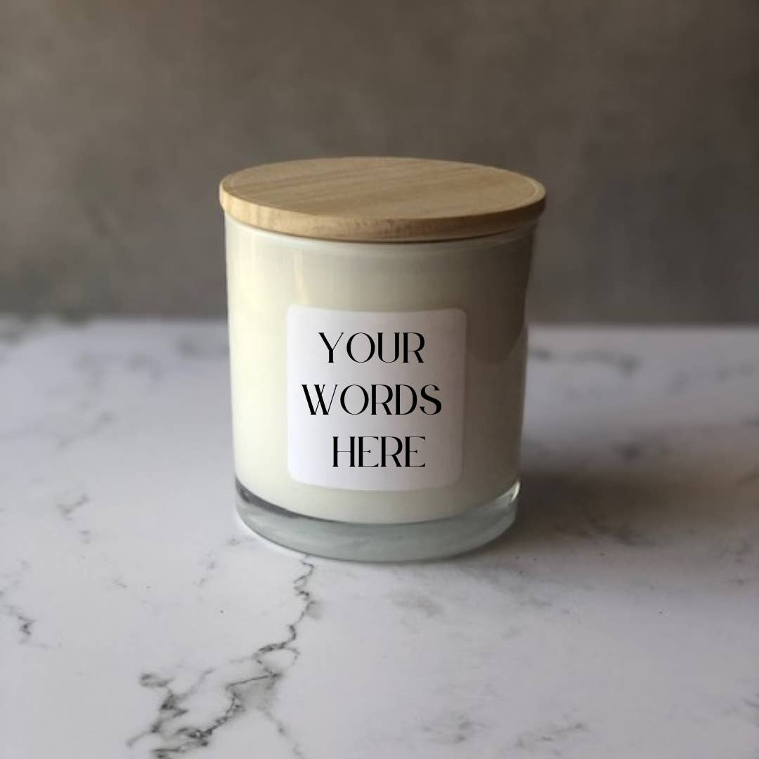 Ever Rose Candle Co. – wholesale Burkljus – 8 oz. vit | Glas torktumlare ljus | Privat etikett/anpassad