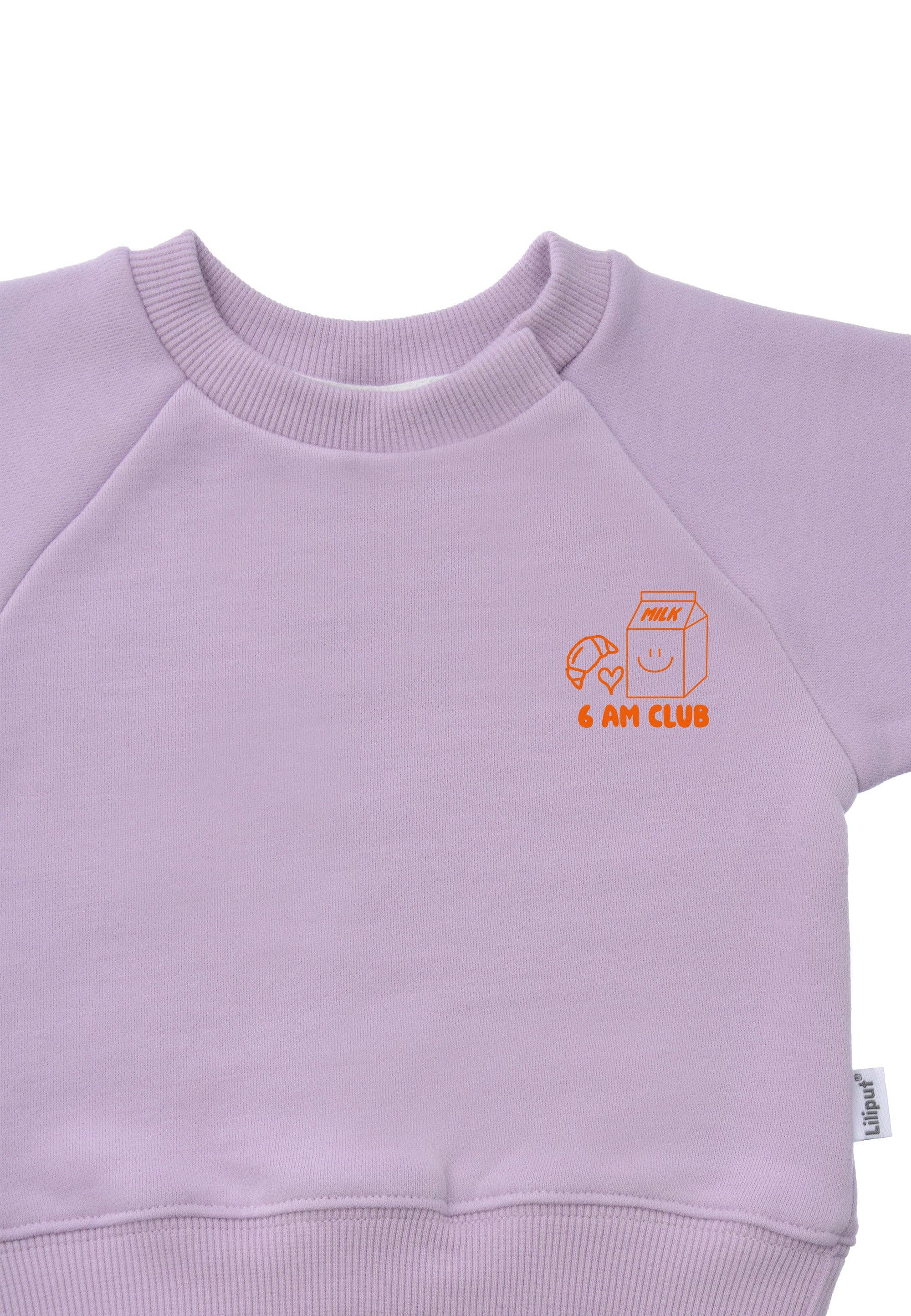 Liliput – wholesale Mommy & me sets – 6 am Club Sweatshirt lilac Mini and Me Edition5