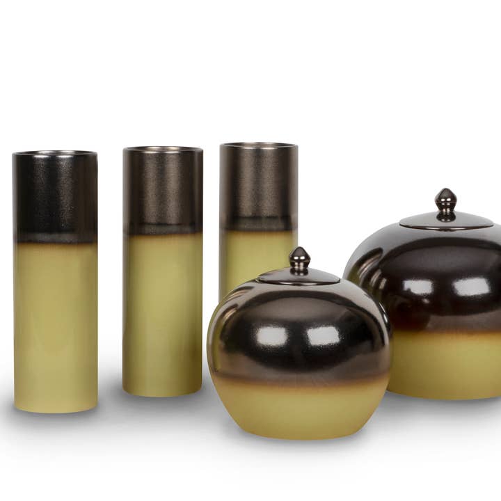 Set/5 Ceramic Vases and Pots, Handmade by Lusitanus Home for wholesale by Lusitanus Home