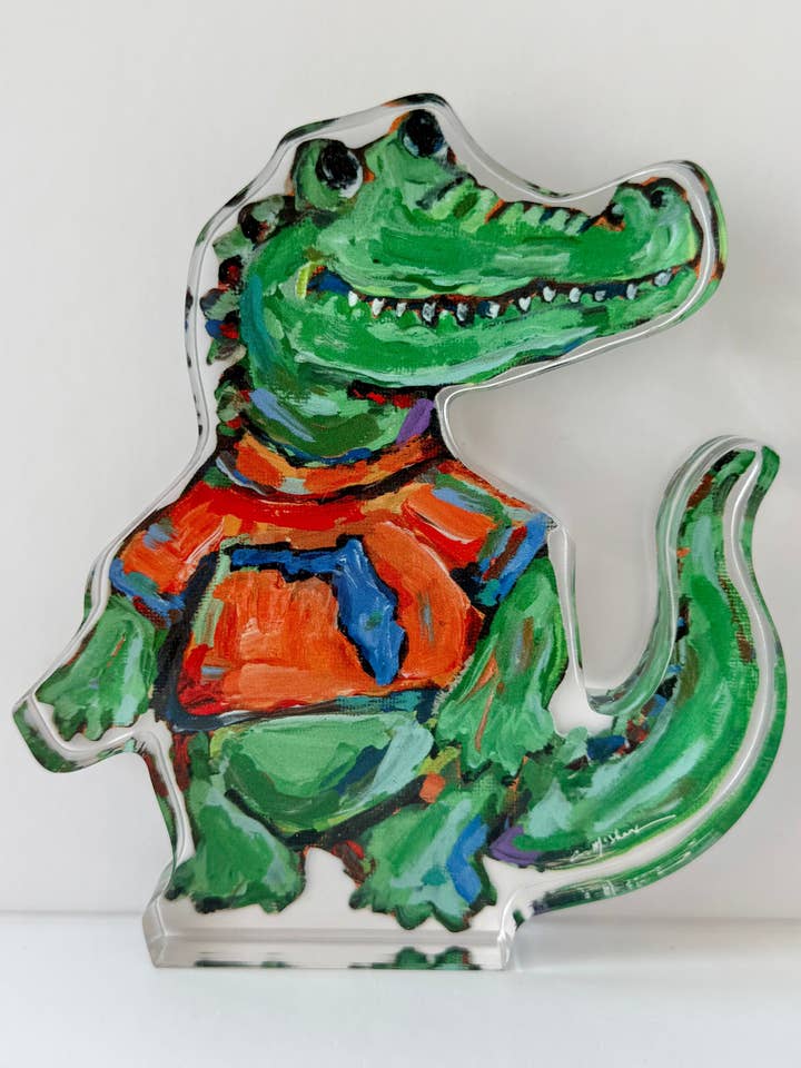 "Gator" acrylic for wholesale by Chelsea McShane Art