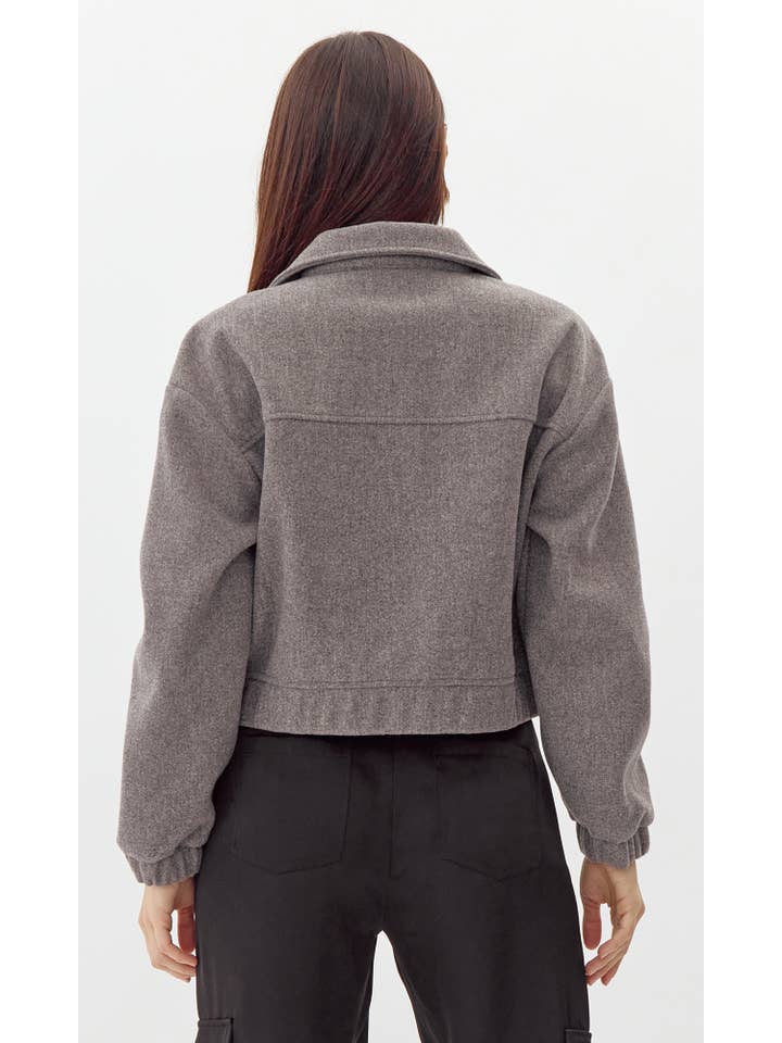 Liza Bomber in Chocolate Houndstooth Liza Bomber in Chocolate Houndstooth