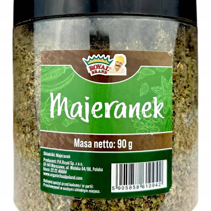 MAJERANEK 90g W WIELORAZOWYM SŁOIKU AROMATYCZNY DUŻE OPAKOWANIE HoReCa for wholesale by Royal Brand