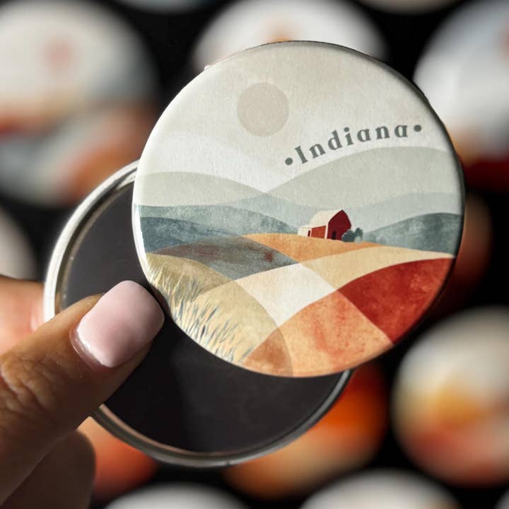 Indiana State Magnet | Bohème Moderne | Cadeau de Collection pour la vente par Tieu Magnetic