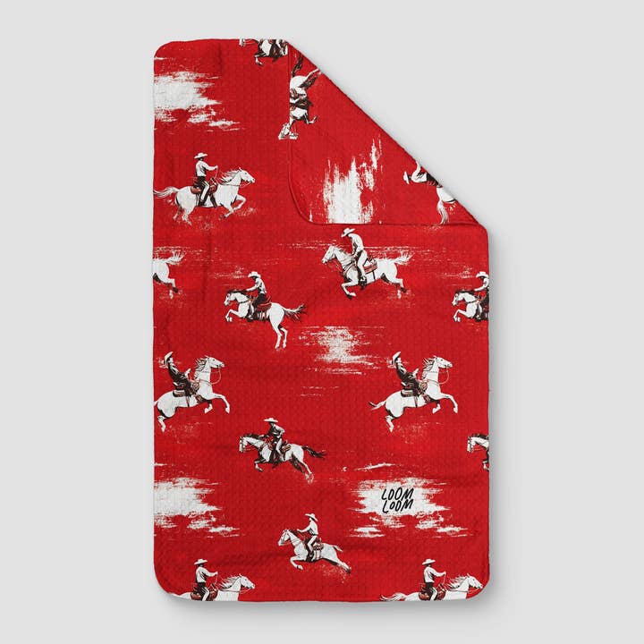 Loom Loom - Wholesale Tea Towel - Dashing Cowboys0