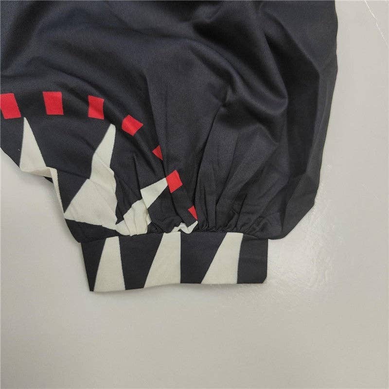 STAMPA Abito vintage lungo a maniche lunghe con scollo a V e stampa floreale in vendita all'ingrosso su Faire5