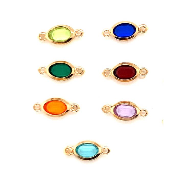 The Bead Bazaar - Wholesale Individual charm/pendant - Small Gemstone Connectors, Permanent Jewelry , Hand Chain