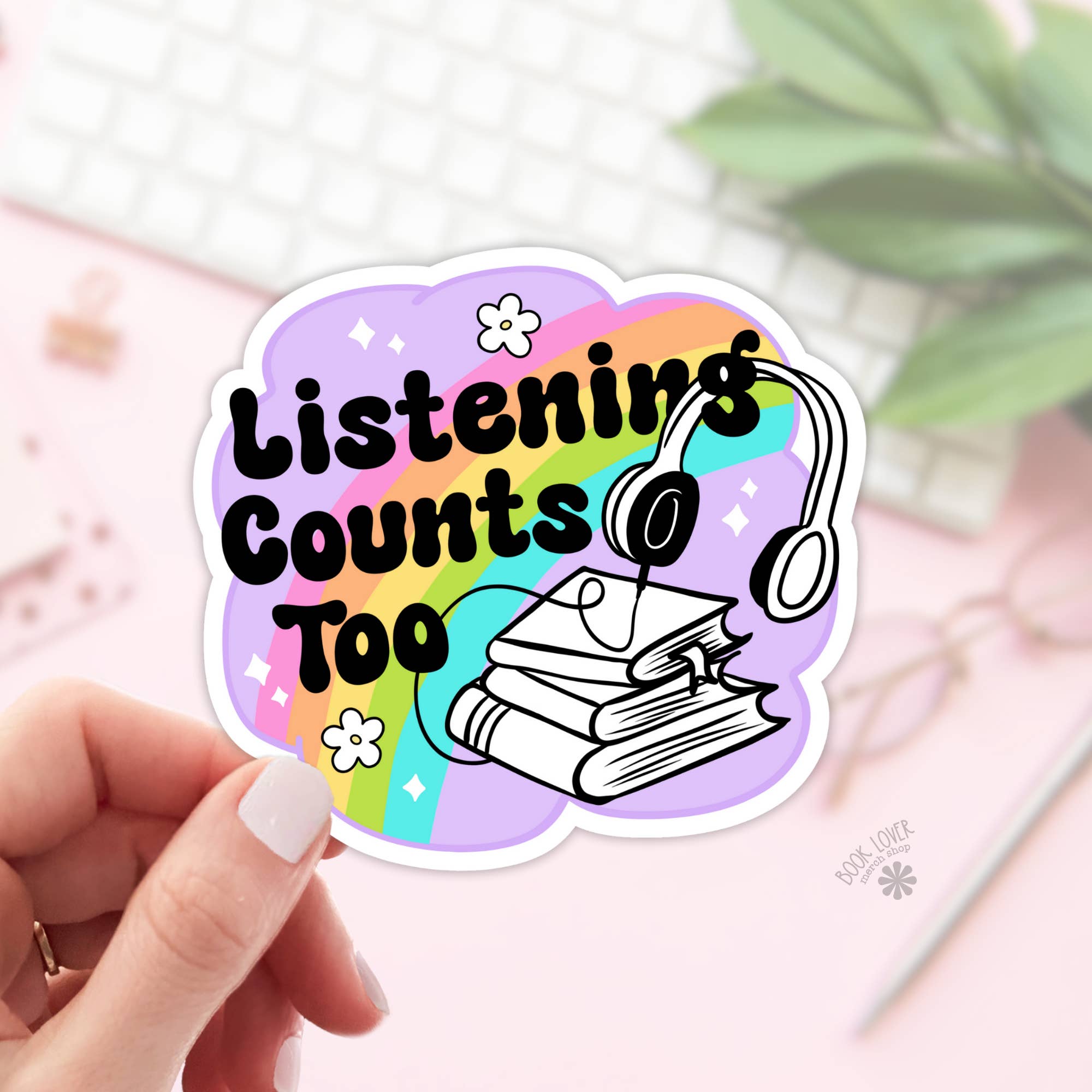 Book Lover Merch Shop - Wholesale Sticker - Listening Couts Too Stickers / Bookish Stickers / Book Lover