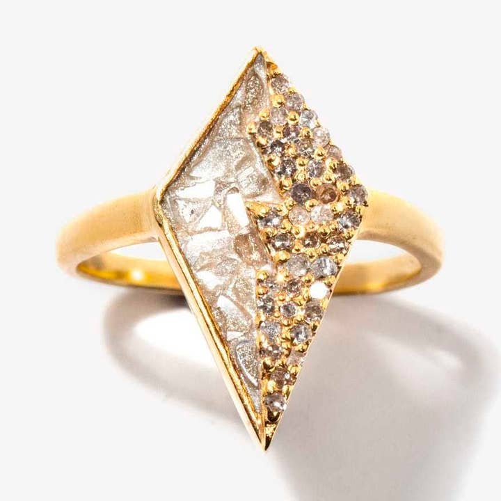 Meera Guld Vermeil Ring for engroshandel hos Shana Gulati Jewelry