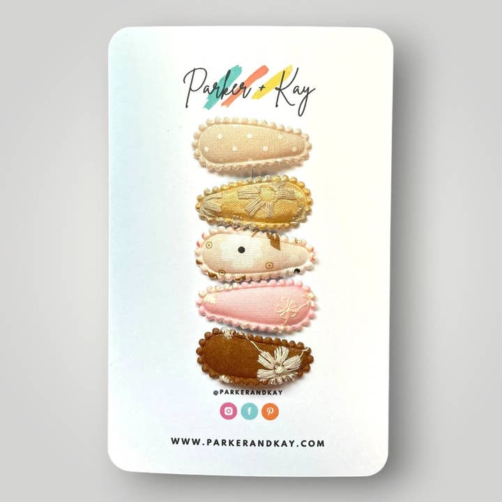 Parker and Kay Collective - Wholesale Hair Clip - Kids - Mystery Bag | Fabric Snap Clips7