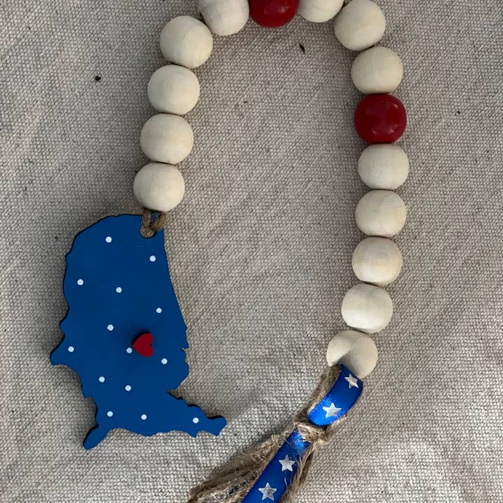 Guirlande de perles USA pour la vente par Thompsons Handmade Country LLC