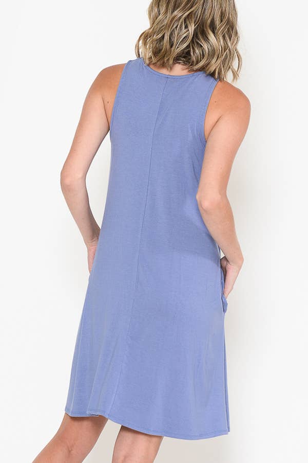 Burgundy Apparel - Wholesale Dress - Women's - TANK DRESS WITH POCKETS15