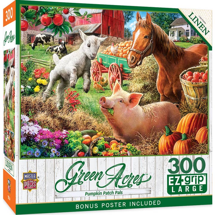 Green Acres - Pumpkin Patch Pals 300 Piece EZ Grip Jigsaw Puzzle for wholesale by Masterpieces Puzzles