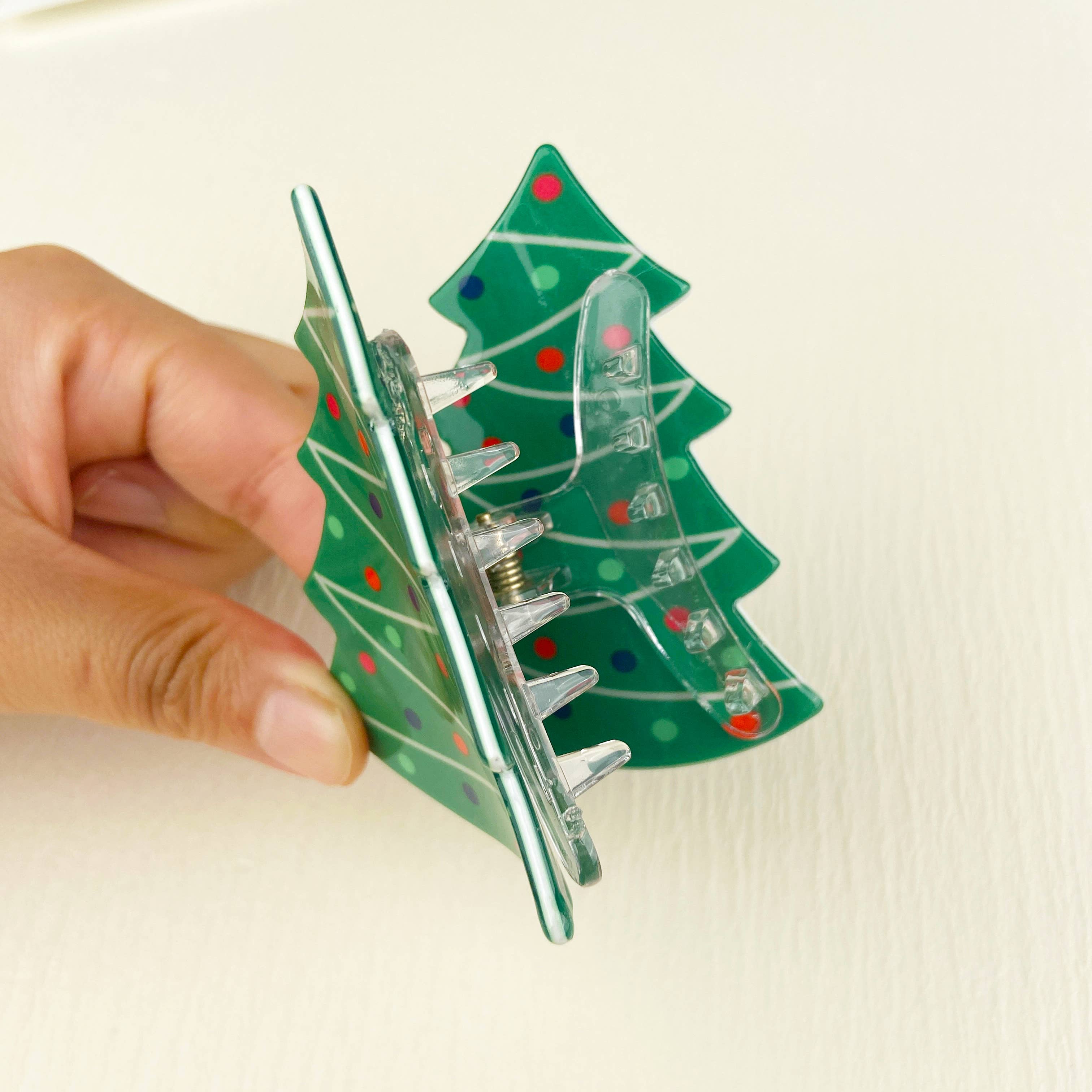 mildstyles - Wholesale Hair Clip - Women's - Christmas  Santa Hair Claw Clip,Christmas  tree Hair clip3