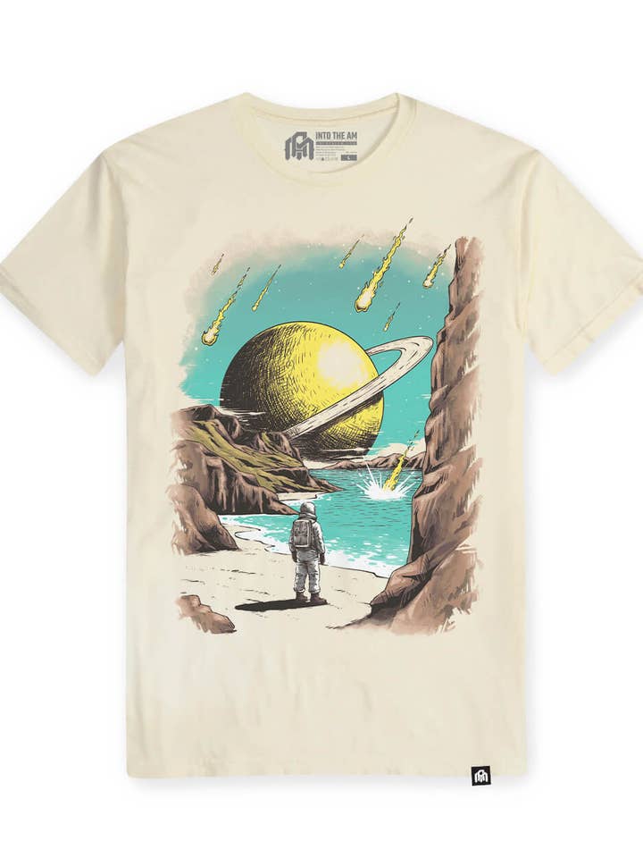 Heren Graphic T-shirt - Vintage T-shirt (Meteor Bay) voor wholesale door INTO THE AM