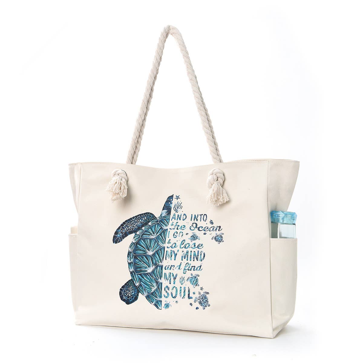 EmberLoom - Wholesale Tote Bag - Women's - Ocean-Inspired Tote Bag with Motivational Quote0