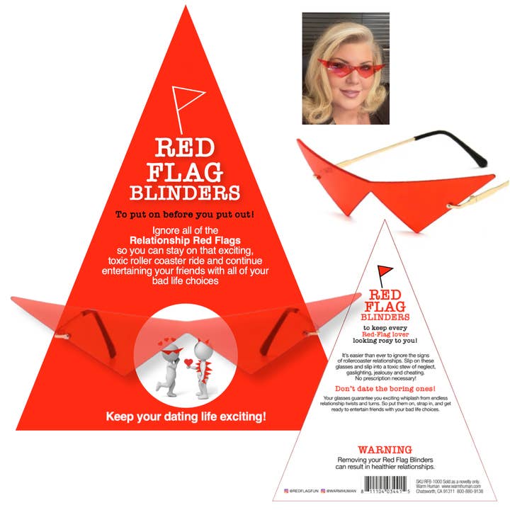 Red Flag Blinders: ¡Si tomas malas decisiones, te ves bien! para venta al por mayor de warm human