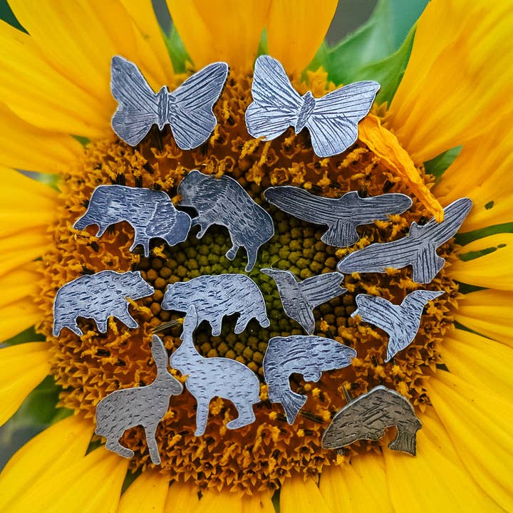 Pendientes con forma de animal para venta al por mayor de Crooked Trails Silver