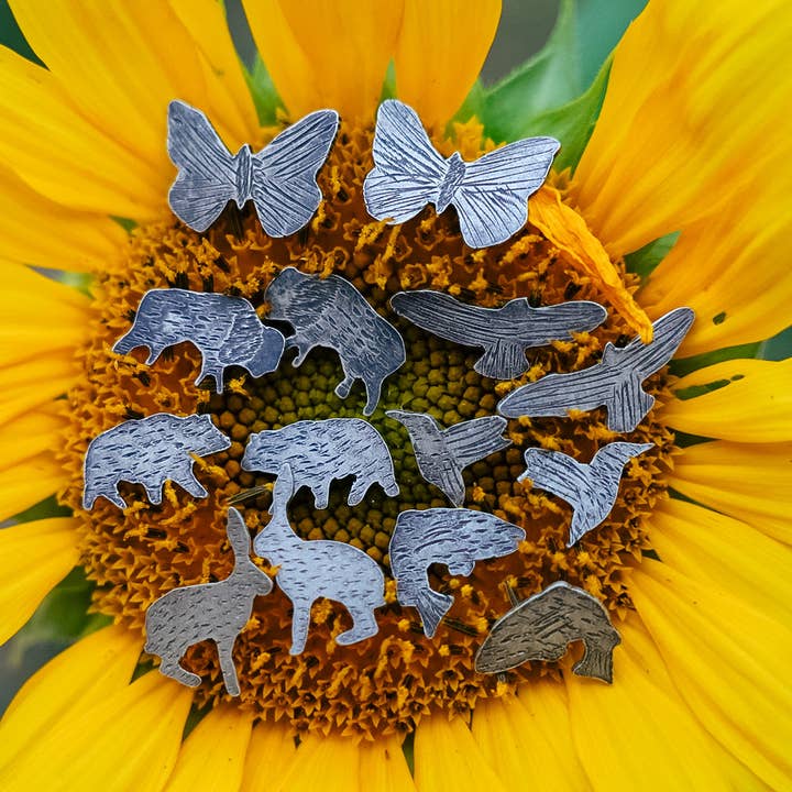Animal Studs for wholesale by Crooked Trails Silver