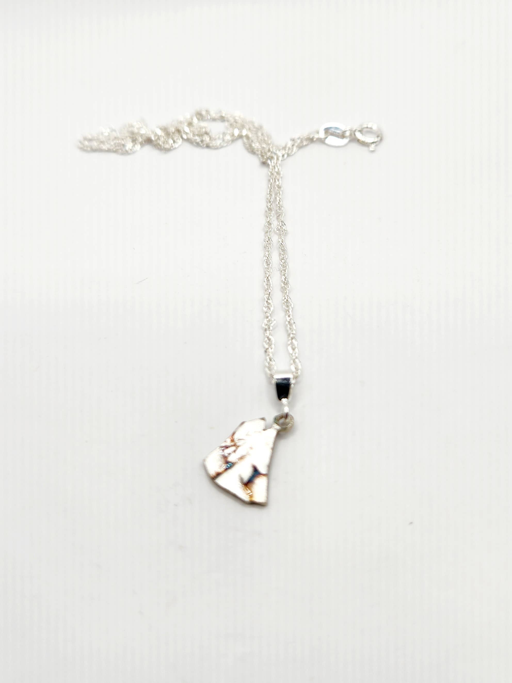 Lost Things Artisan Jewelry - Wholesale Pendant/Charm Necklace - Hand Cut Silver Dime Pendant4
