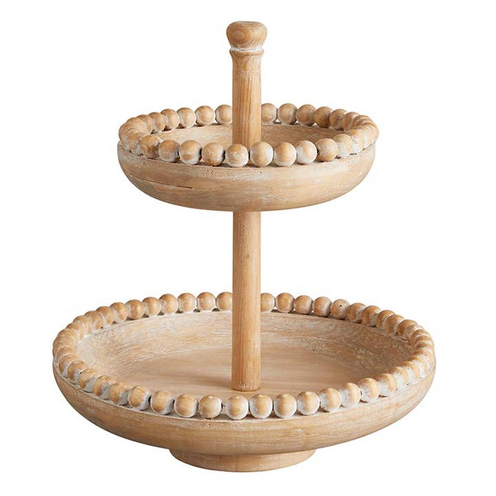 47th & Main (Creative Brands) - Wholesale Retailer Display Stand/Case - Beaded 2-Tier Stand