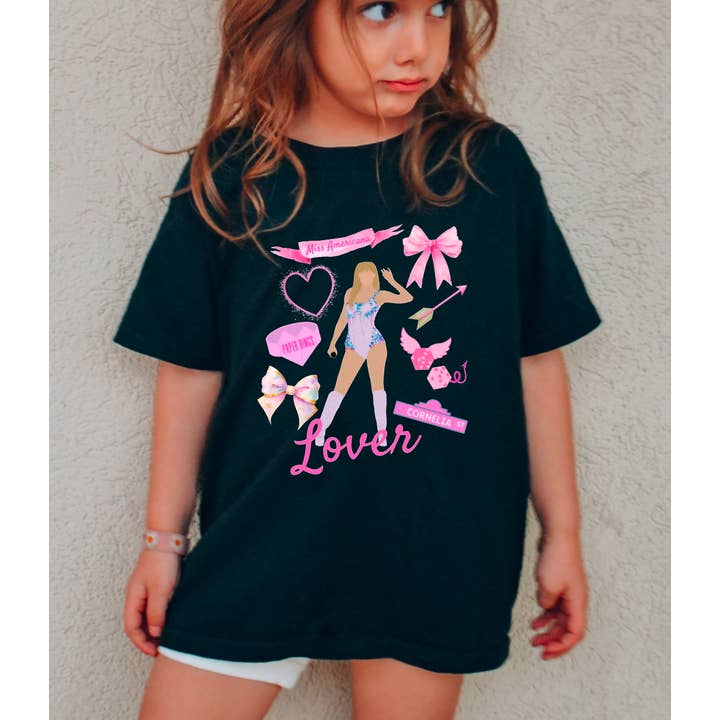 YOUTH Taylor Swift Coquette Kids T-Shirt Graphic Tee for wholesale by Gia Gifts Boutique