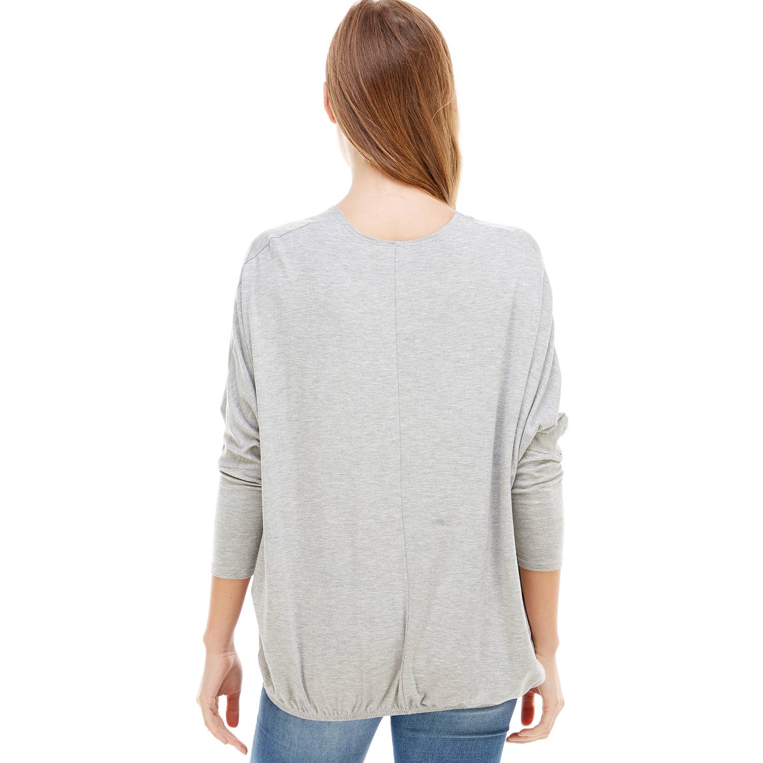 Azules Clothing - Wholesale Tunic - Women's - ATP-2309RS-DOLMAN Sleeve Elastic Bottom Hem Tunic5