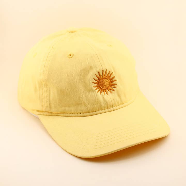 Sunny Yellow Dad Hat for wholesale by Freshwater Curated Goods