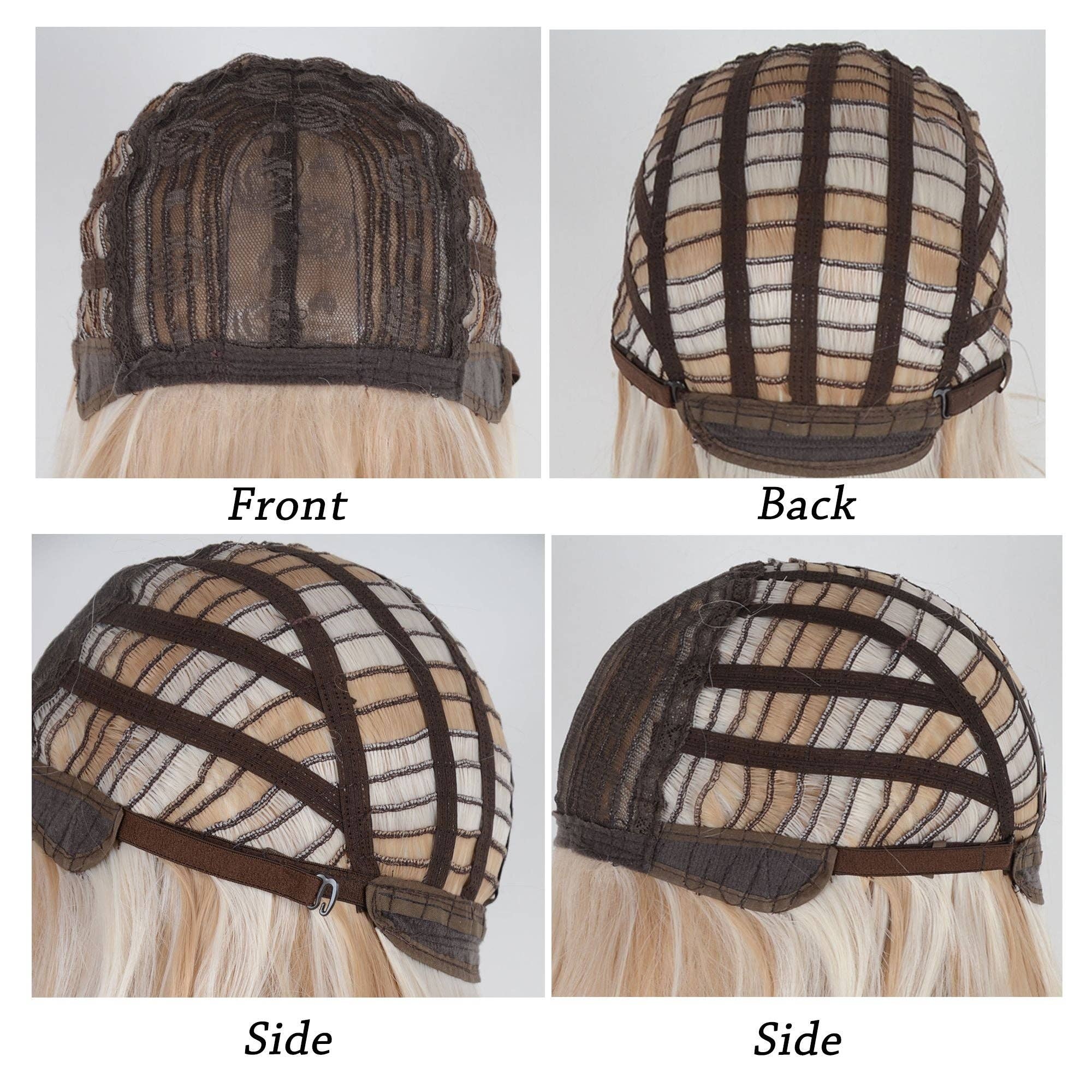 AK Brand - Wholesale Wig/Hair Piece - Long White Blonde Synthetic Wig with Bangs6