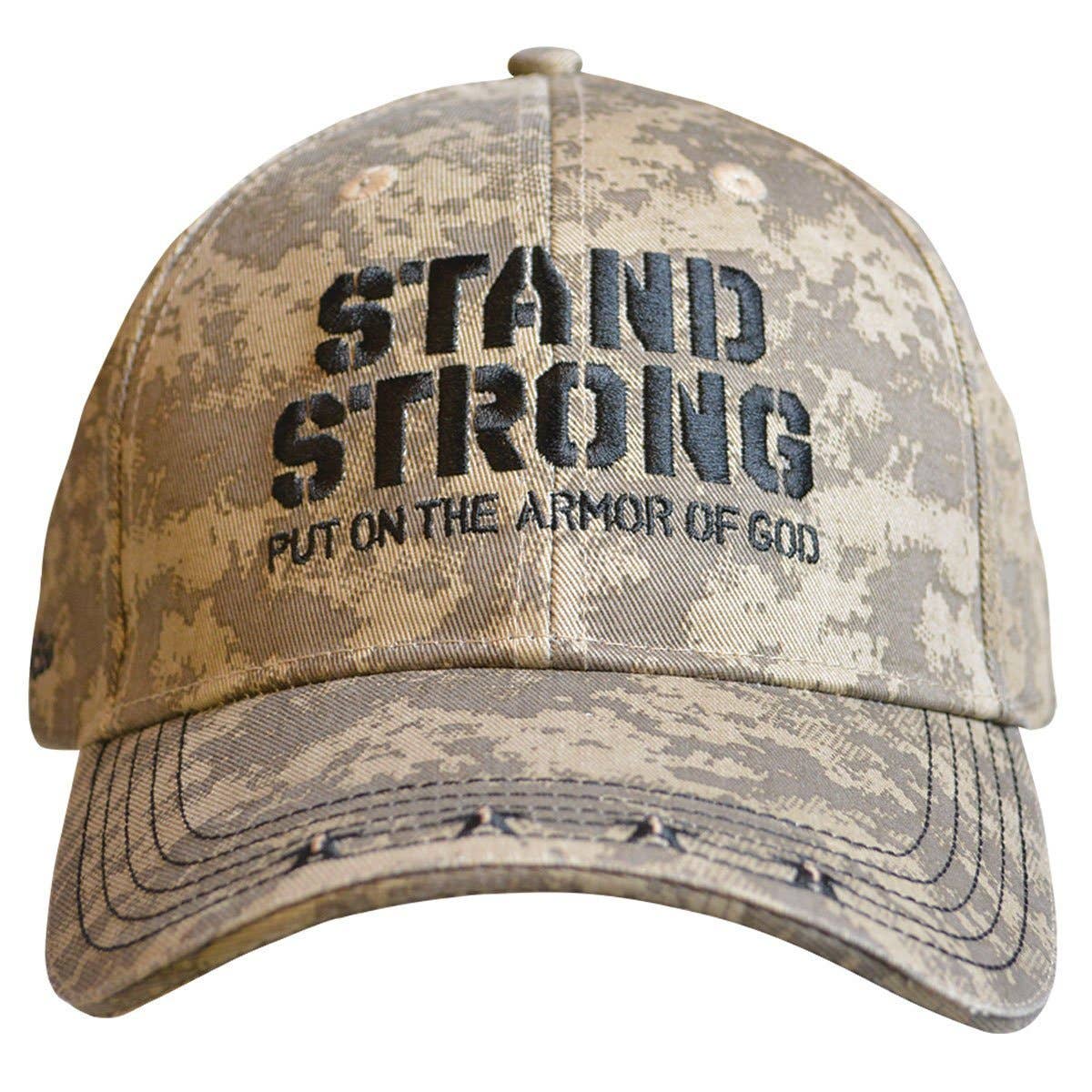 Desert Camo Kerusso Mens Baseball Cap Stand Strong for wholesale on Faire1