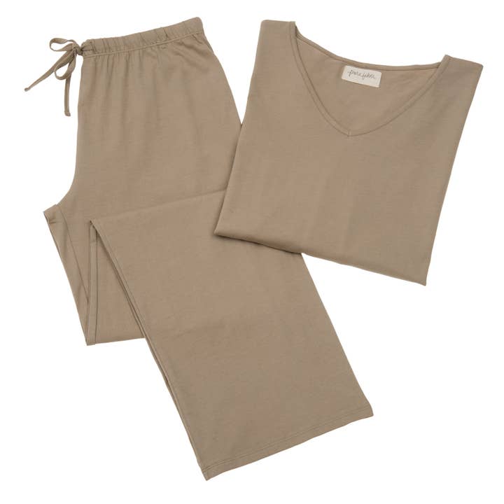 Pure Fiber - Wholesale Lounge Set - Women's - Heather Organic Cotton Loungewear Set
