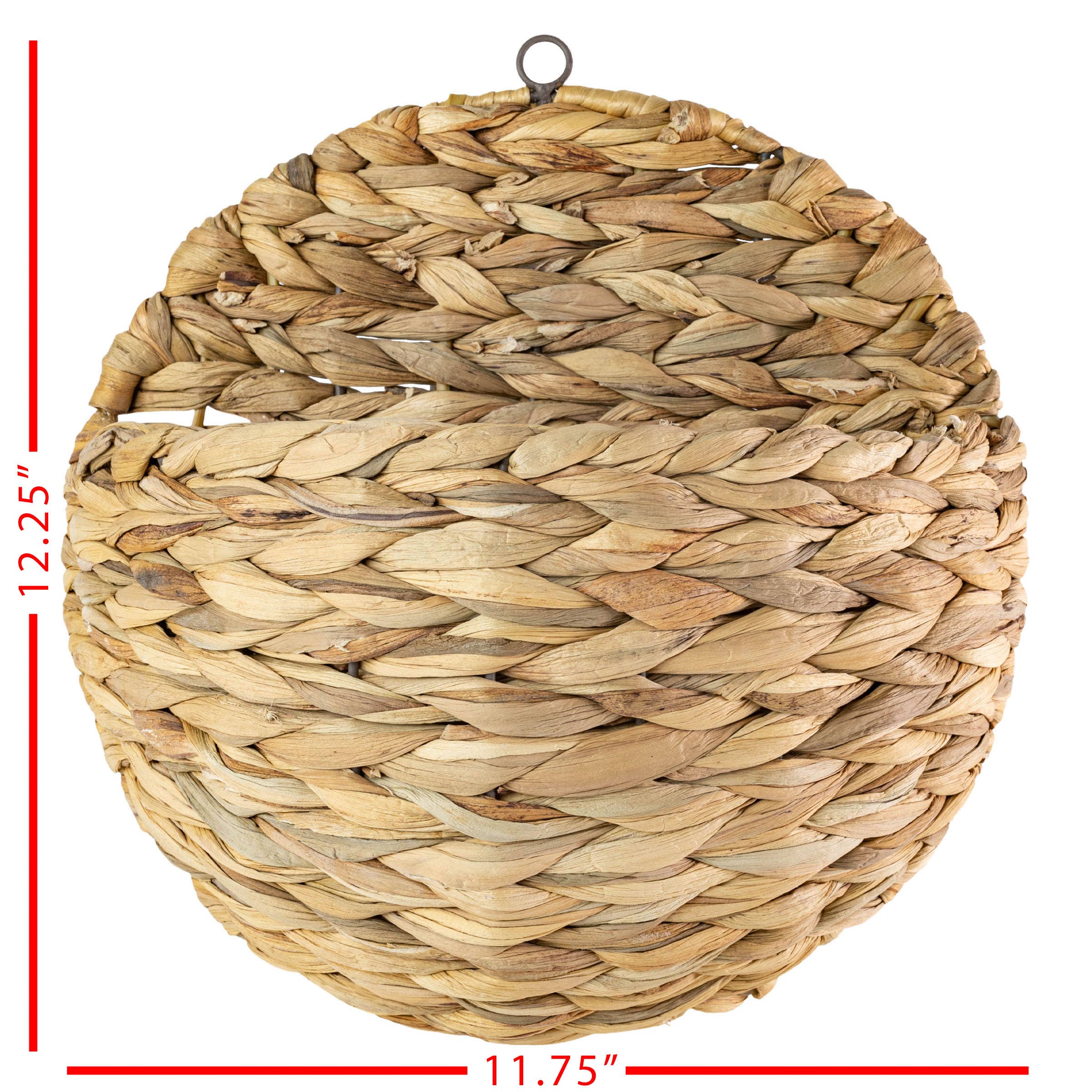 Foreside Home & Garden - Wholesale Wall Accent - SALE - Calliope Braided Wall Pocket Water Hyacinth5