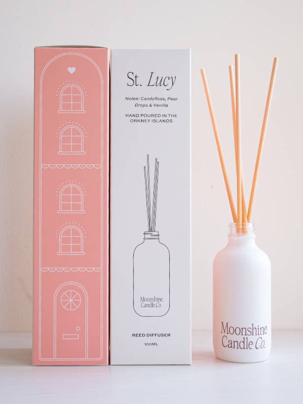 'St. Lucy' Snow Fairy Type Hand poured Christmas Diffuser for wholesale by Moonshine Candle Co.