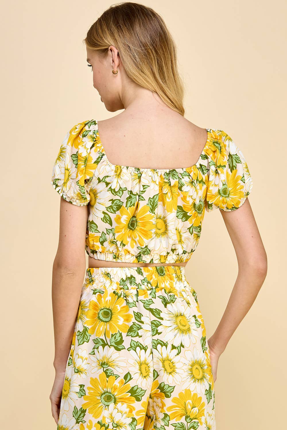 CRM/GRN/ORG HAUT BOUTONNÉ À MANCHES BOUFFANTES SUR LE DEVANT A484054A81 en vente sur Faire2