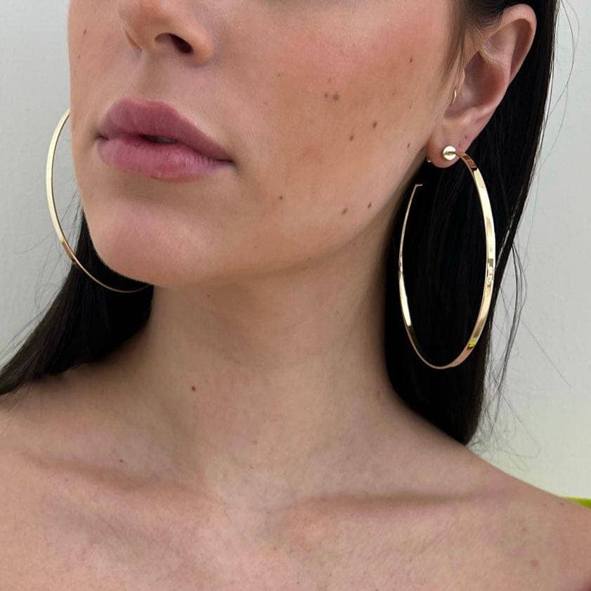 Jennifer Zeuner Jewelry - Wholesale Hoop Earrings - Jennifer 3" Hoops1