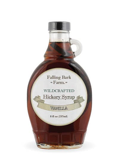 Vanilla Bean Hickory Syrup - 8 Oz for wholesale by FALLING BARK FARM