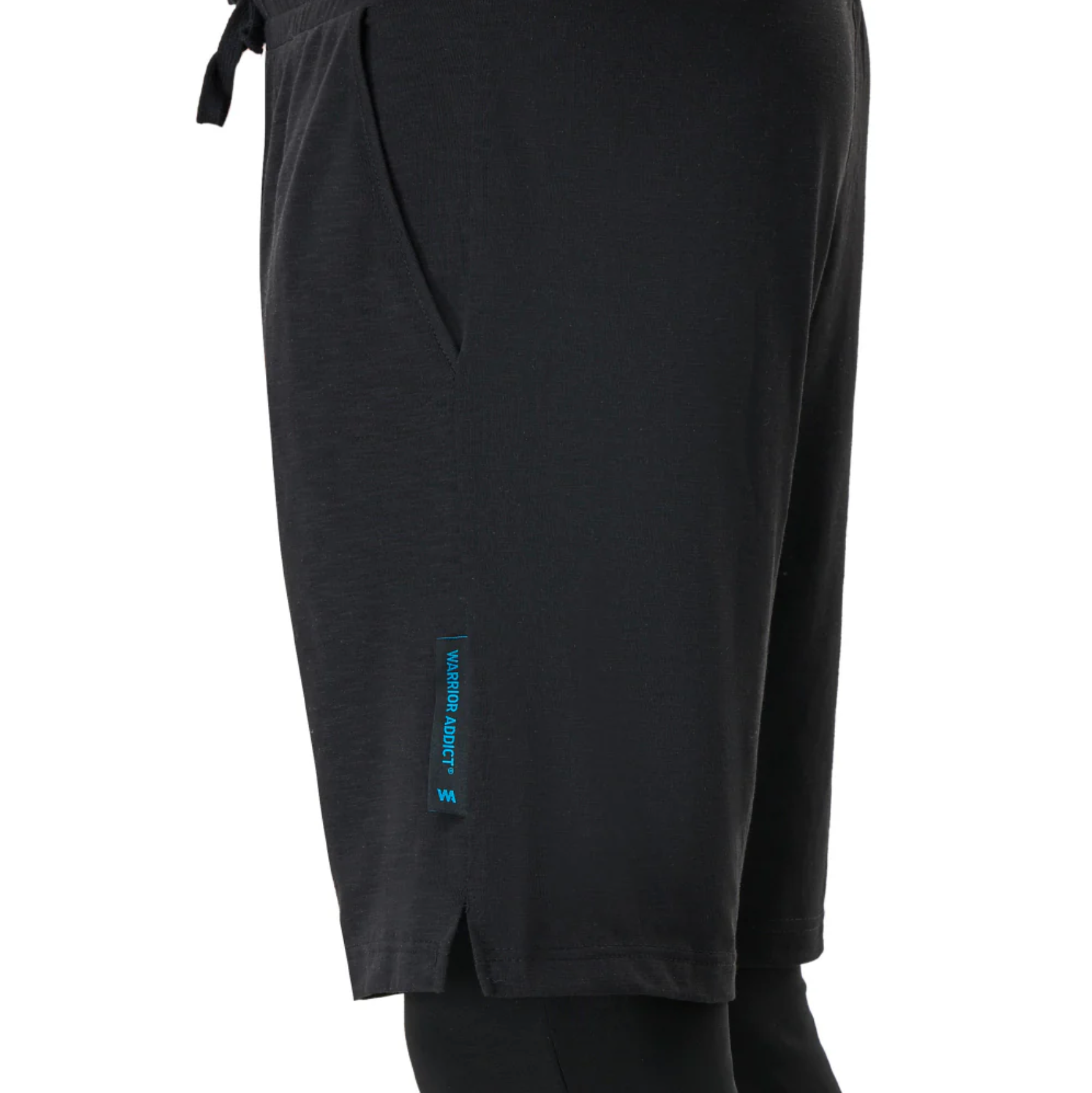 warrioraddict – wholesale Athletic/lounge leggings – men's – AG Pants - Black - Men's Shorts With Long Base Layer - Eco 4