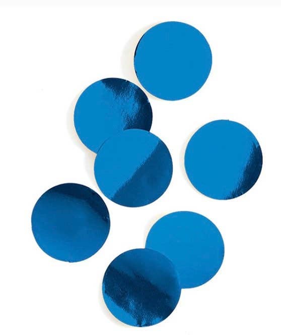 Hullaballoons - Wholesale Confetti - Blue Confetti | Blue Gender Reveal Confetti | Shiny Mylar 1"0