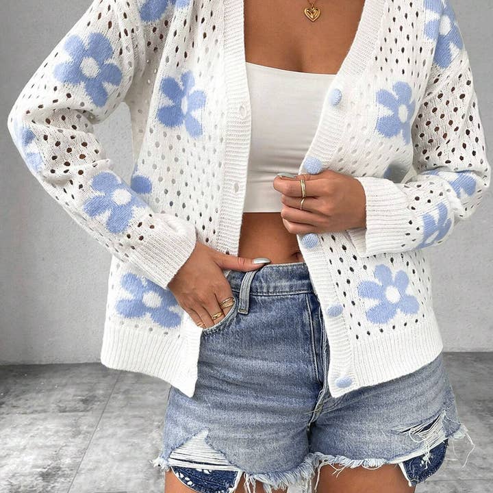 Wholesale flower cardigan for your store Wholesale flower cardigan for your store