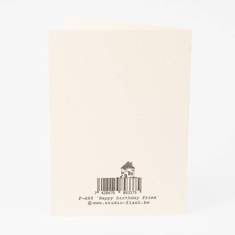Studio Flash - Wholesale Birthday Card - F-A88 'Happy birthday fries'1