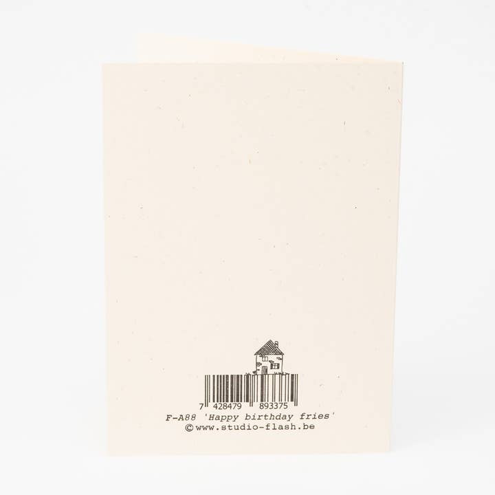 Studio Flash - Wholesale Birthday Card - F-A88 'Happy birthday fries'1