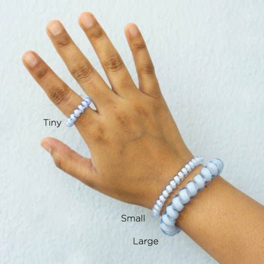 VIAI Beauty – wholesale Hair tie – Rose Water Pink Small Hair Ties4