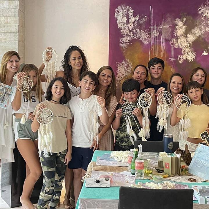 MANIK - Wholesale DIY Craft Kit - Dream Catcher Kit Craft I Project Do It Yourself KIT MINI BEIGE5