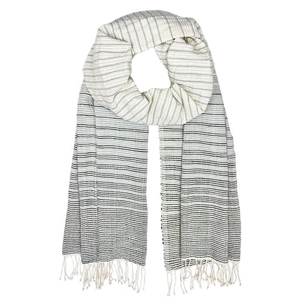SLATE + SALT - Wholesale Scarf - Women's - Ethiopia Handloom Wrap Scarf5