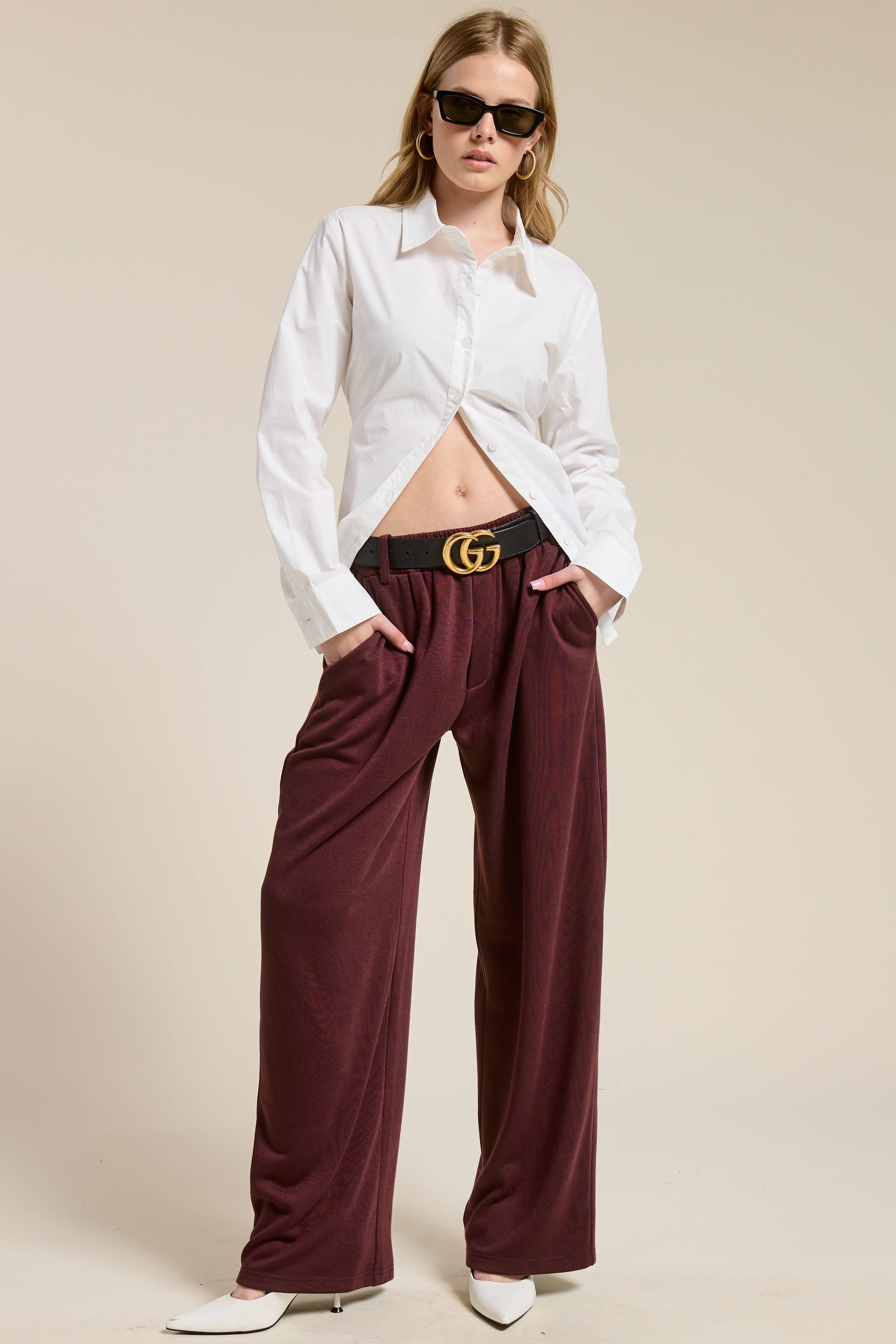 Mimosa - Wholesale Lounge Sweatpants/Joggers - Women's - Tailored Wide Leg Knit Sweatpants20