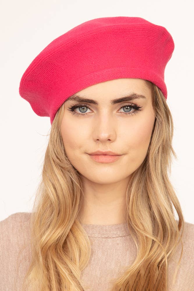 Hana – wholesale Beret – Women's – Stretchy Solid Color Beret28