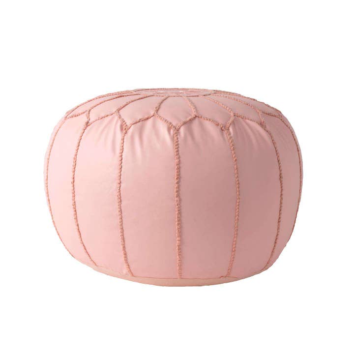 nuLOOM - Wholesale Pouf - Classic Moroccan Faux Leather Filled Ottoman Pouf14