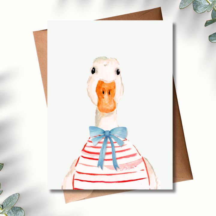 Carte de vœux Duckling pour la vente par Amy Rae Maker