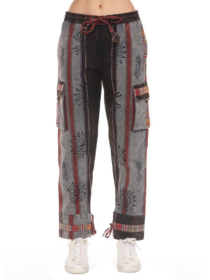 Cotton Washed Boho Hippie Genie Pants for wholesale by The Collection Royal / Royal Handicrafts