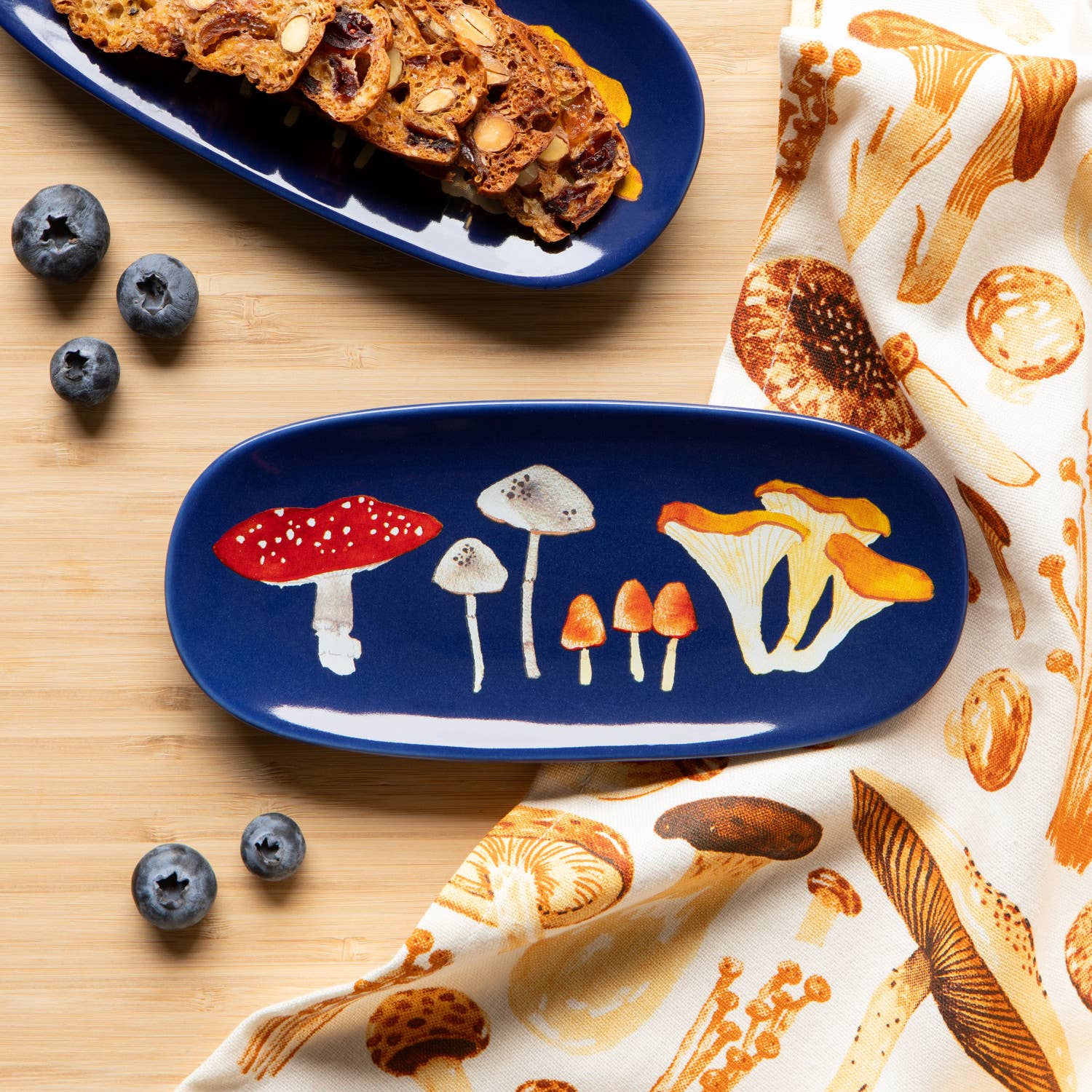 Now Designs by Danica - Wholesale Decorative Plate/Dish/Bowl - Field Mushrooms Dish1